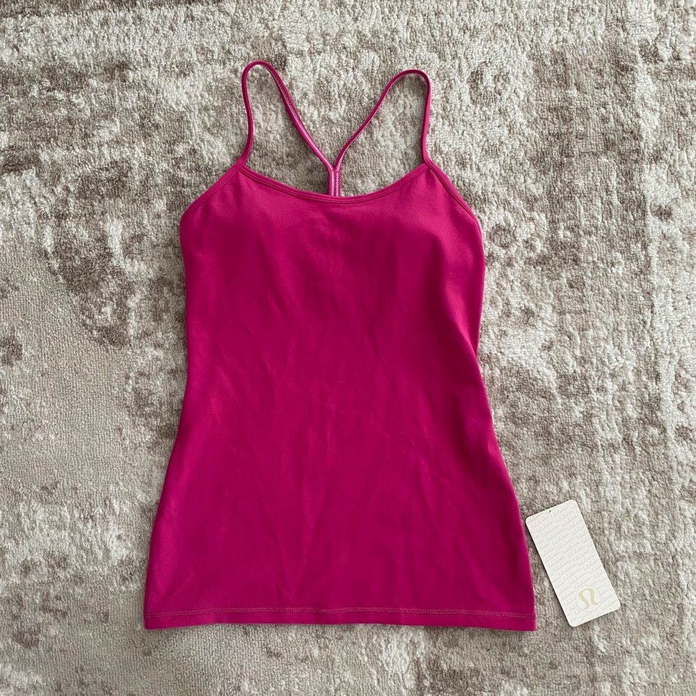 Lululemon Hot Pink Power of Y Tank Size 6 NWT